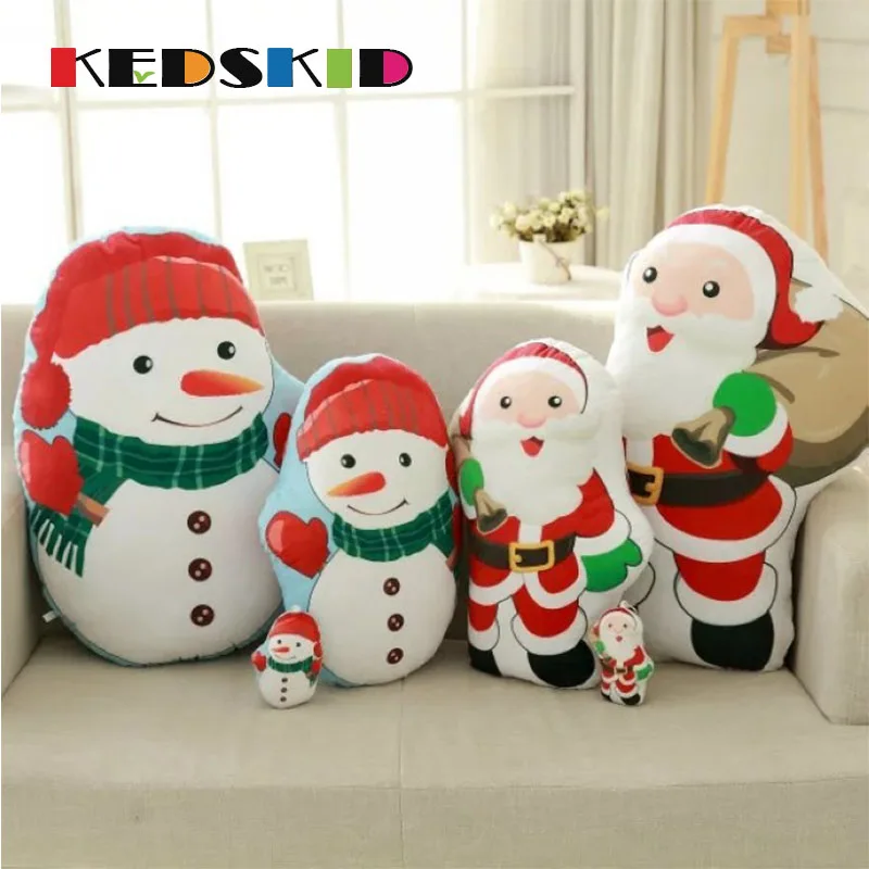 Плюшевая игрушка мягкая кукла ЧУЛОК СНЕГОВИК Снежинка Санта Клаус мультяшная