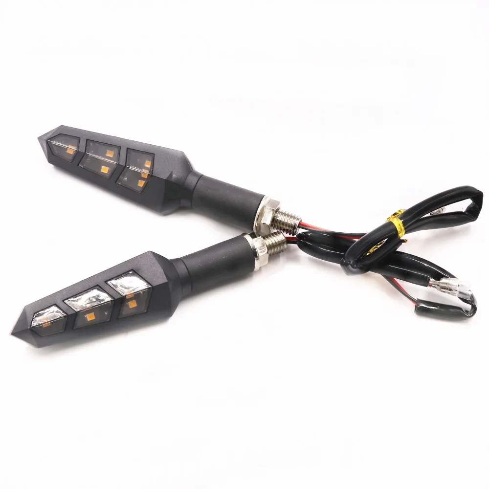 WINTUWAY 6LED сигнальные огни для мотоцикла Янтарная лампа левый и правый Индикаторы