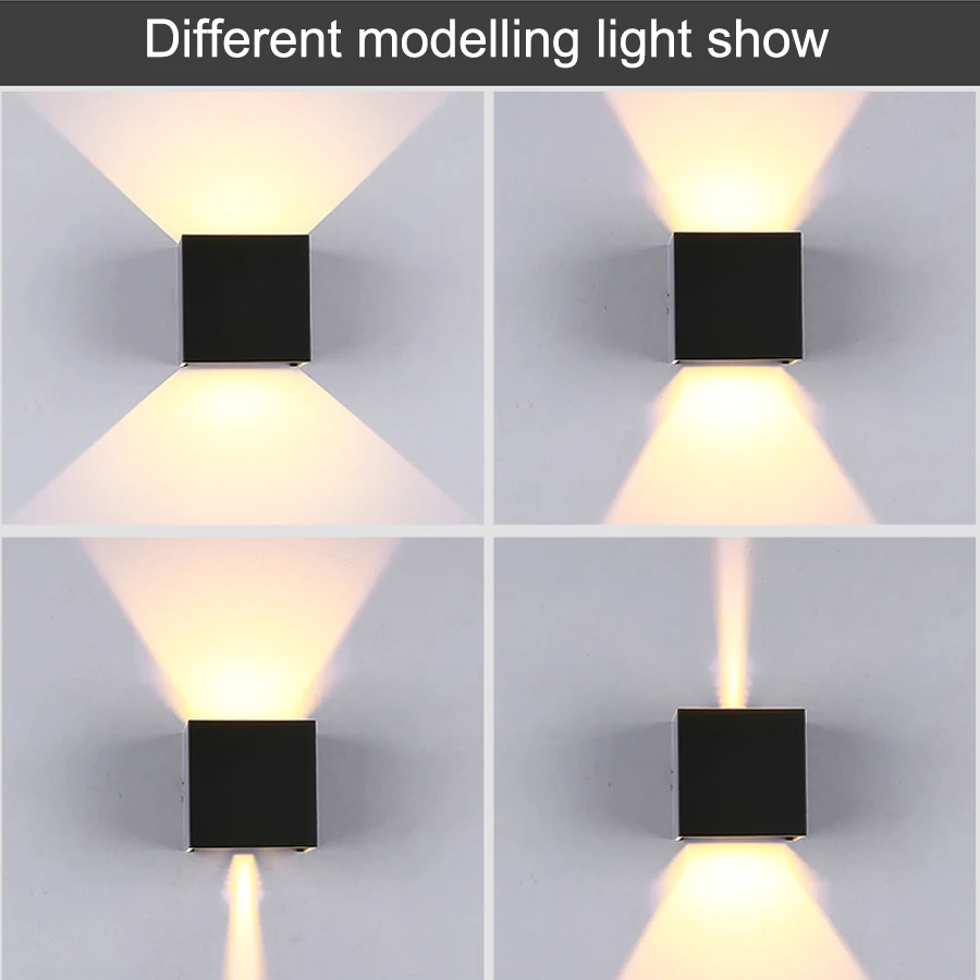 COB стильный светодиодный настенный светильник на открытом воздухе