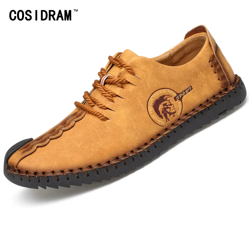 Мужские повседневные туфли из натуральной кожи брендовые дизайнерские модные на