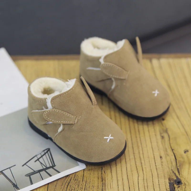 cute warm solid smaple casual winter shoes with rabbit ear for boy&ampgirl | Детская одежда и обувь