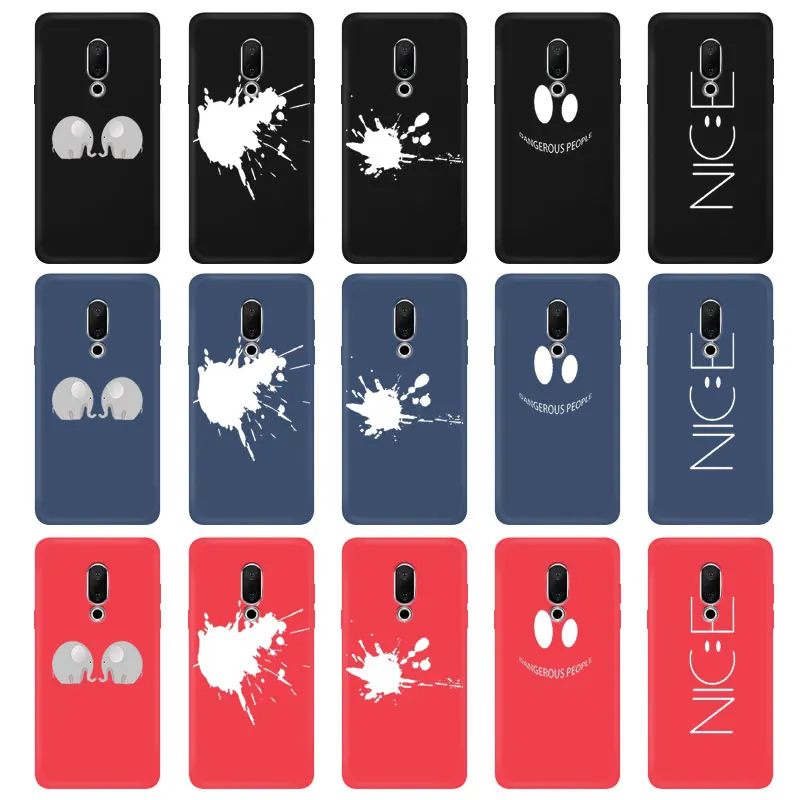 Matte Phone Cases for Meilan M5 Colorful Meizu E3 /MX6 / M6 Note Silicone Back Cover 15 Lite Plus M15 Shell |