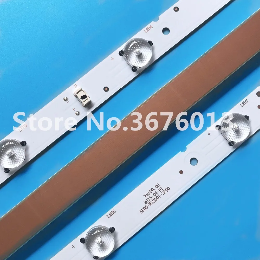 New 3 PCS/set LED backlight strip 5800-W32001-3P00 05-20024A-04A for LC320DXJ-SFA2 32HX4003 7LED 607mm | Лампы и освещение