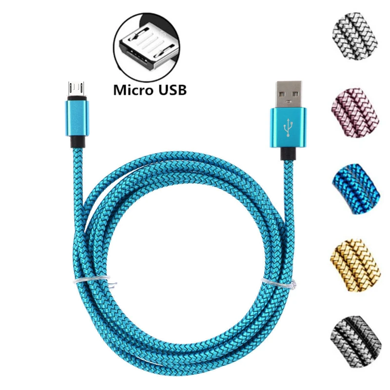 2 м Micro USB кабель для быстрой зарядки Xiaomi Redmi Note 5 Pro Huawei P Smart P8 P9 lite Y5 Y6 2018 Honor 6x 7x 8x 7A pro