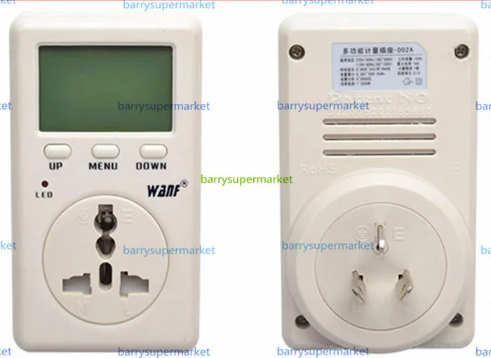 WF-D02A экономия энергии Wanf Mini ватт электрическая мощность потребление Амперметр