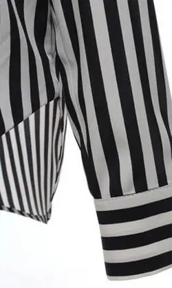 OL Women's Shirts Full Sleeve Striped Pleated Vetement Femme V-neck Top Women Slim Was Thin Ladies Office Formal Shirt |
