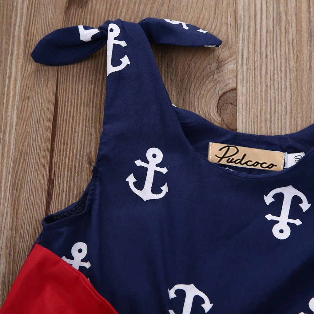 Комплект одежды для новорожденных топ с якорем жилет шорты штаны комплект из 2
