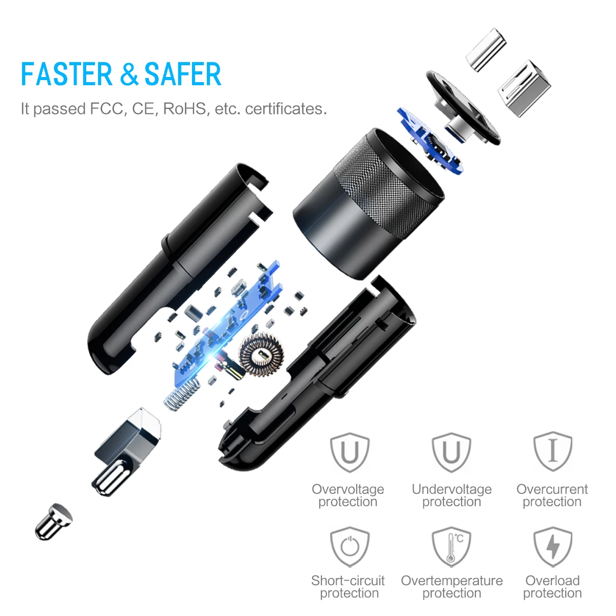 Рок Quick Charge 3 0 QC3.0 36 Вт USB Автомобильное Зарядное устройство для samsung galaxy huawei Xiaomi Тип