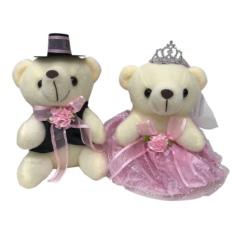 15 см романтический свадебный медведь парные плюшевые игрушки мишка тедди кукла 2