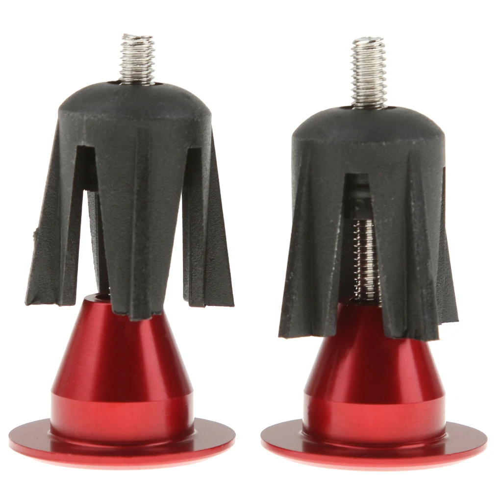 1 пара цветные алюминиевые Заглушки для руля велосипеда | Спорт и развлечения