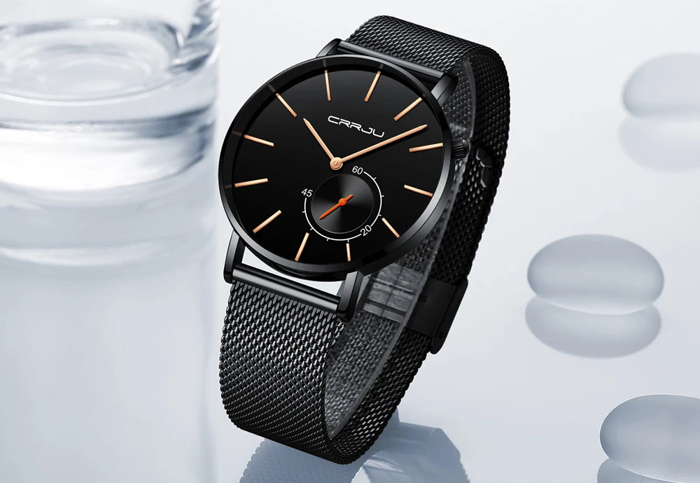 Relojes 2018 часы мужские Crrju Модные кварцевые Топ бренд класса люкс Бизнес