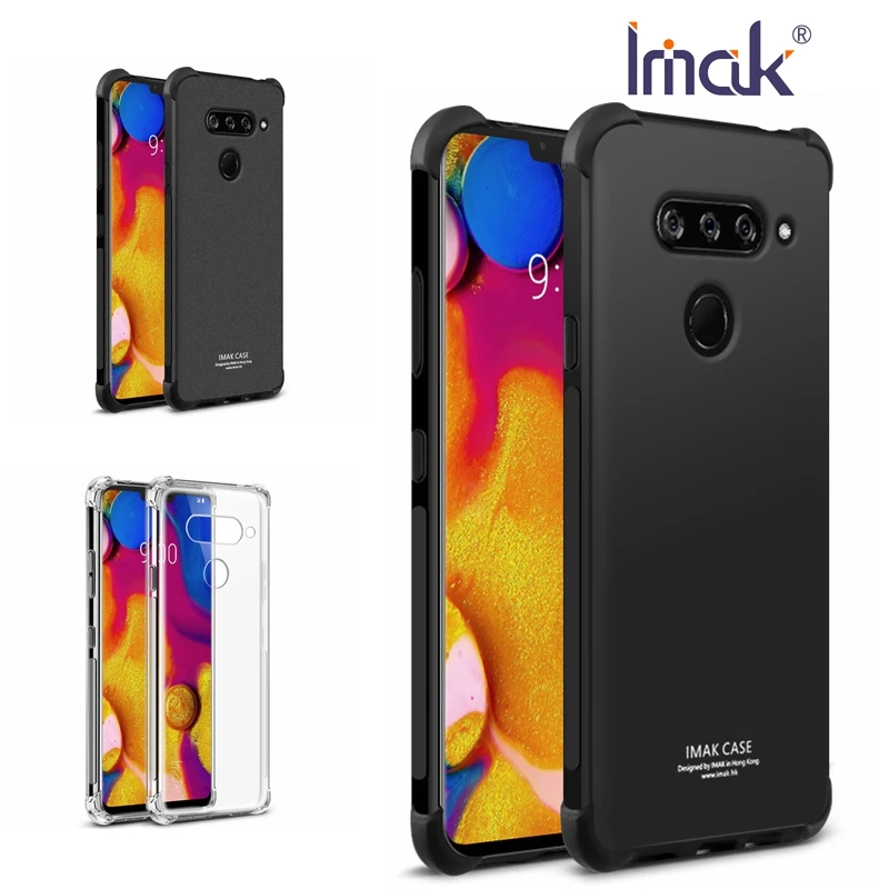 IMAK Для LG V40 ThinQ чехол Мягкая силиконовая Обложка из ТПУ с угловой подушка