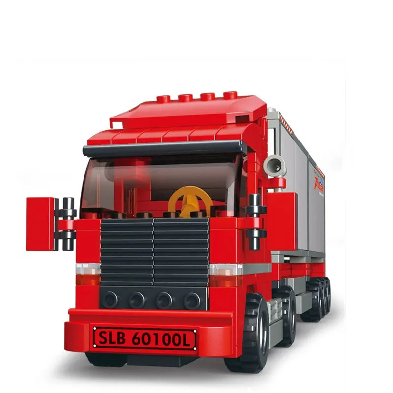 345 шт. двойной грузовой автомобиль Compatibie Legoings строительные блоки набор игрушек