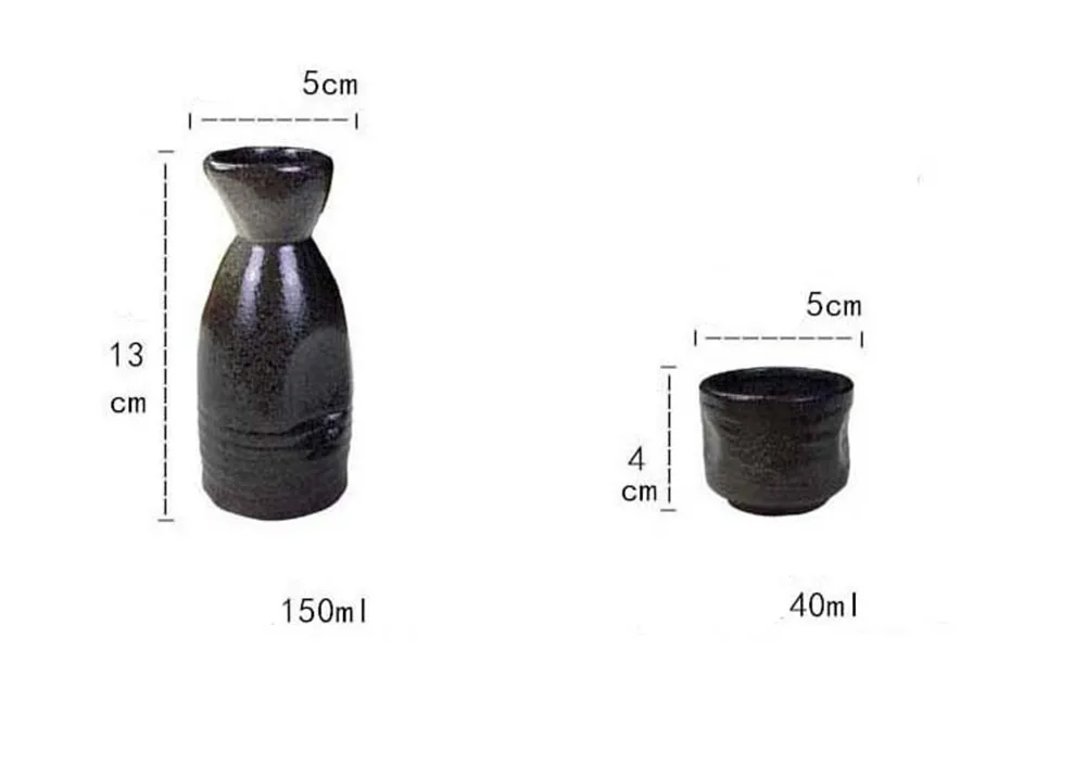japanese style ceramic wine hip flask cup sake pot gift box set | Дом и сад