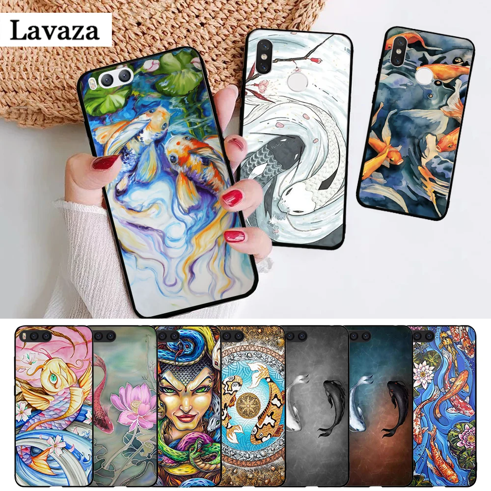 Силиконовый чехол Yin Yang Koi Fish для Xiaomi MI 5X 6 6X 8 9 SE 9T Pro CC9E CC9 A3 F1 A1 A2 Lite MAX 3|Бамперы| |