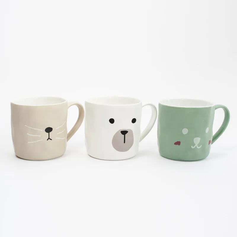 Персональная мультяшная Очаровательная керамическая кружка для лица элегантная