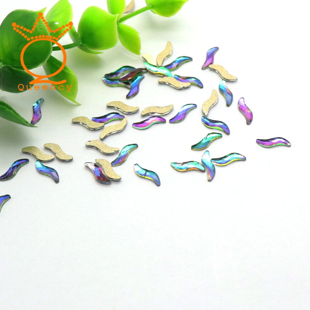 Стразы для 3D дизайна ногтей разные формы кристаллы бриллианты без горячей