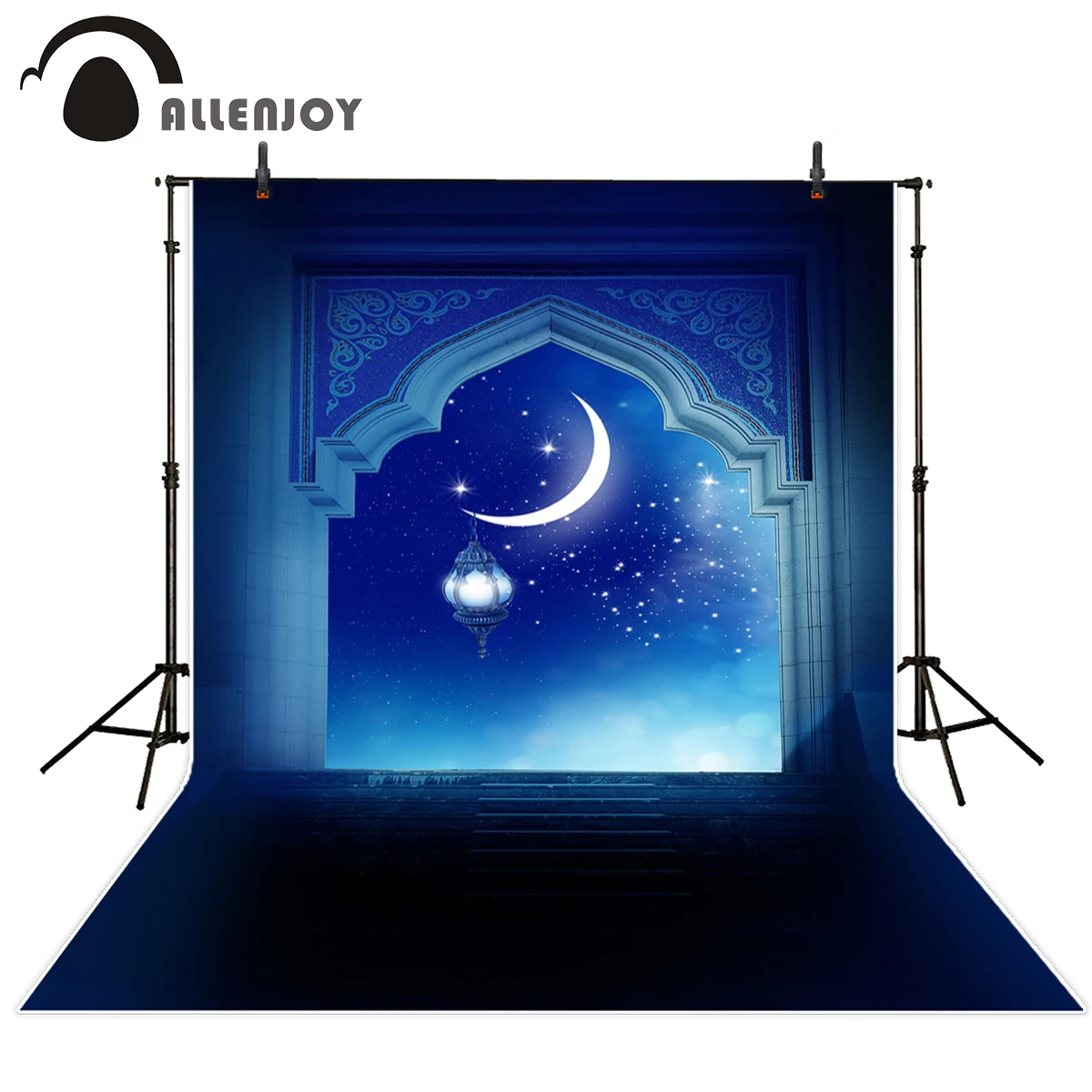 Allenjoy фоны для фотосъемки лестница Луна Звезда темно-синий блестящий ночной фон