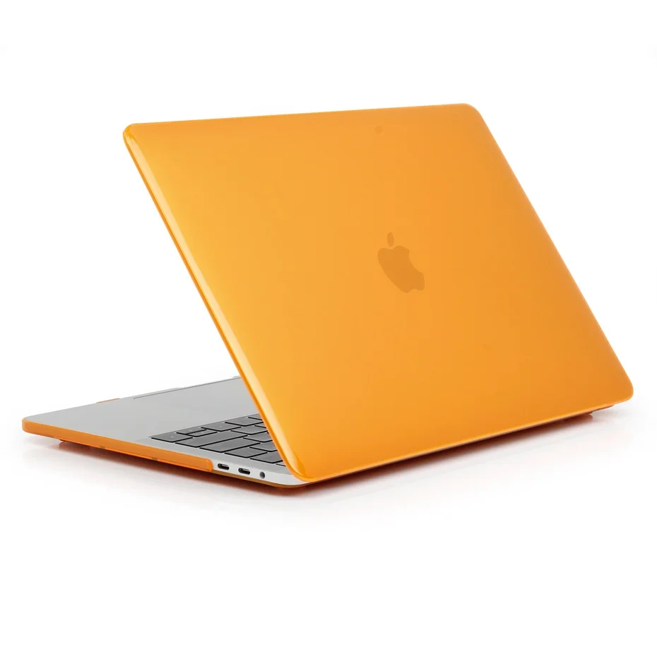 Оранжевый Чехол для ноутбука macbook air 13 чехол для Apple macbook air Pro retina 11 12 13 15 для mac book New Pro 13 15 дюймов с сенсорной панелью - Цвет: Оранжевый