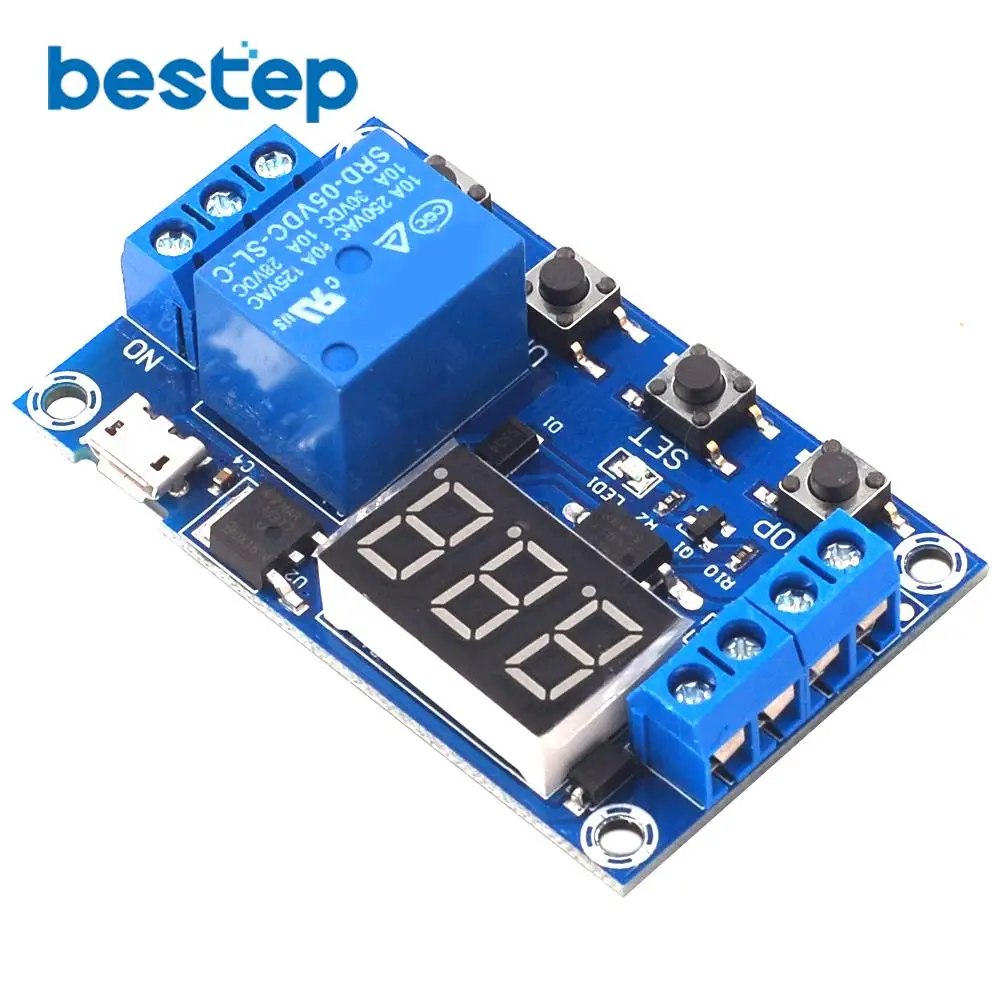 6-30 В релейный модуль переключатель Время задержки срабатывания цепи таймер цикл