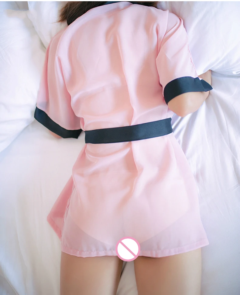 Sofe шифоновое прозрачное женское домашнее газовое кимоно халат сексуальные