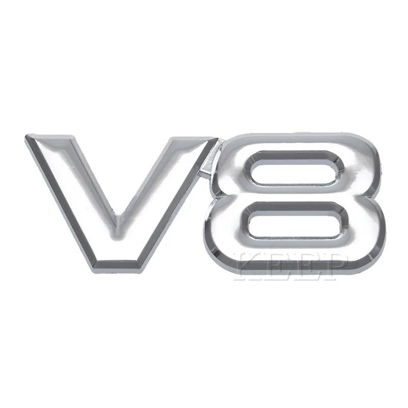 3D металлический логотип Автомобильная наклейка эмблема для V8 Mercedes BMW Audi VW Ford Focus