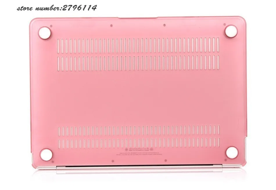 Кристалл Housse матовый чехол для Apple macbook Air pro Retina 11 12 13 15 ноутбука сумка с принтом банта из ленты macbook pro 13 чехлы
