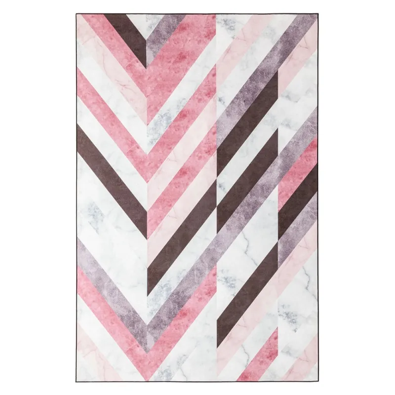 INS популярный Печатный розовый геометрический пол для гостиной большой размер
