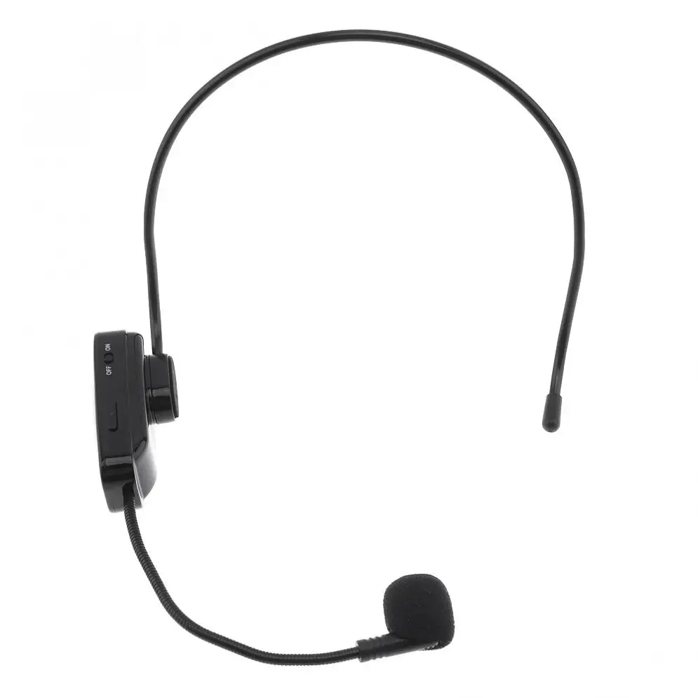 УВЧ беспроводная гарнитура микрофон 2 в 1 портативный голосовой преобразователь