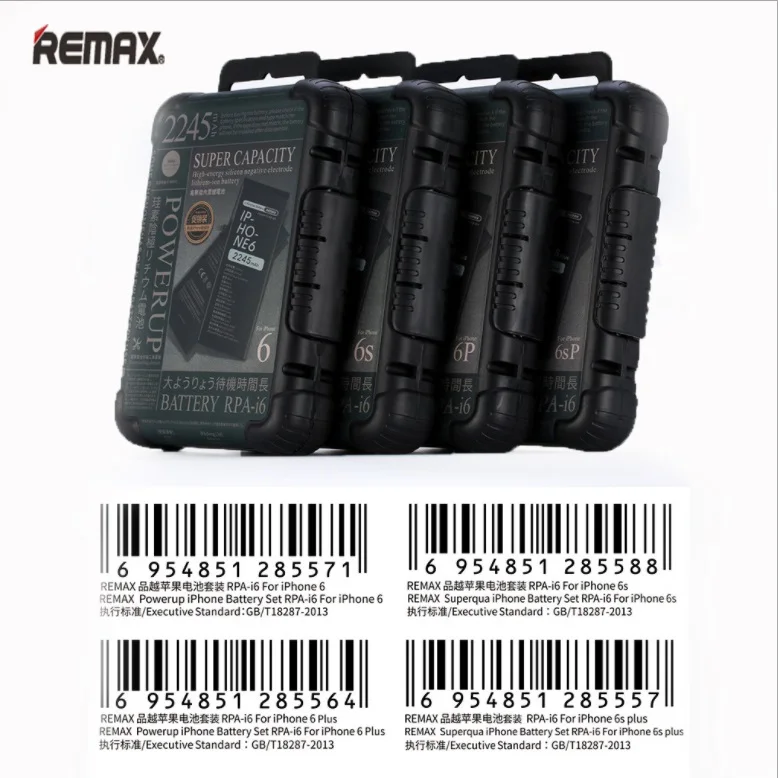 Оригинальный аккумулятор REMAX для мобильного телефона большой емкости ip6 6s 6p 6splus 7