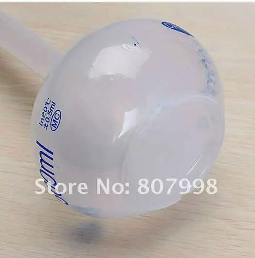 500 мл пластиковая лабораторная объемная фляга измерительная с винтовой крышкой