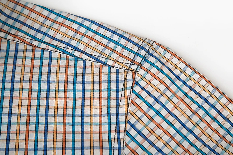 Деловые Повседневные Мужские модельные рубашки модные клетчатые с длинными