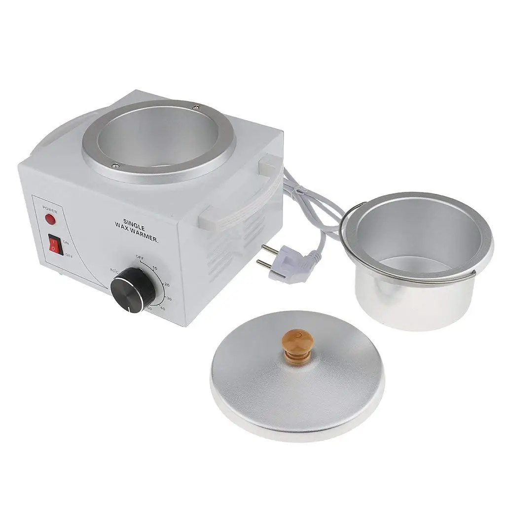 Single Pot Metallic Electric Waxing Machine Hot Paraffin for Professional Salon - EU Plug | Бытовая техника