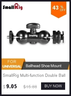 SmallRig одиночный 15 мм стержень зажим 15 мм рельсовый зажим соединитель Адаптер с 1/4-20 резьбой для 15 мм стержень Dslr Rig-843