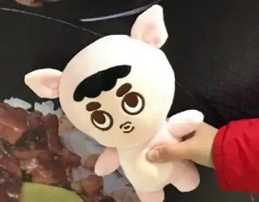 DO Pig Doll Мультфильм Корея плюшевые Kpop EXO плюшевые игрушки суперзвезда Baek Хюн Чан Ёль Kai Se Hun Su Ho D.O Luhan Chen мягкие куклы болельщики подарок - Color: DO Pig Doll