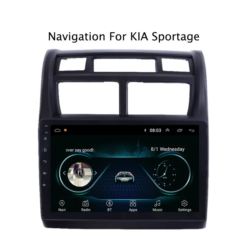 Ectwodvd 9 &quotAndroid 8 1 автомобильный dvd плеер gps навигация для Kia Sportage 2007 2008 2009 2010 2011 2012 2013