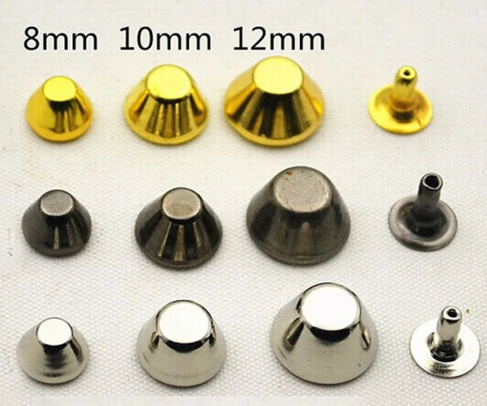 10 мм заклепочный Кошелек ноги золотой пистолет серебро 1000 комплектов|purse feet|gun