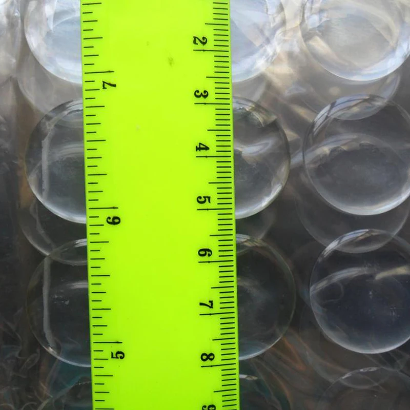 100шт/набор 16мм 20мм 1дюймовый Круглый 3D Прозрачный/Мерцающий Эпоксидный Круглые наклейки на колпачке бутылки на клейку основу для создания изделий из смолы DIY.