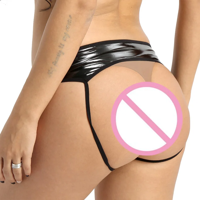 Сексуальное нижнее белье женское трусики без косточек хорошо тянущиеся Wetlook