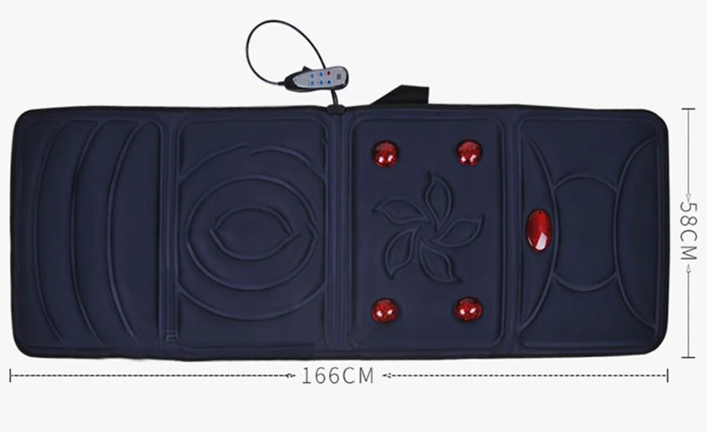 12V массажный матрас шейки матки устройство для массажа шеи массажная подушка для дома полный массаж тела, быстрая - Цвет: A