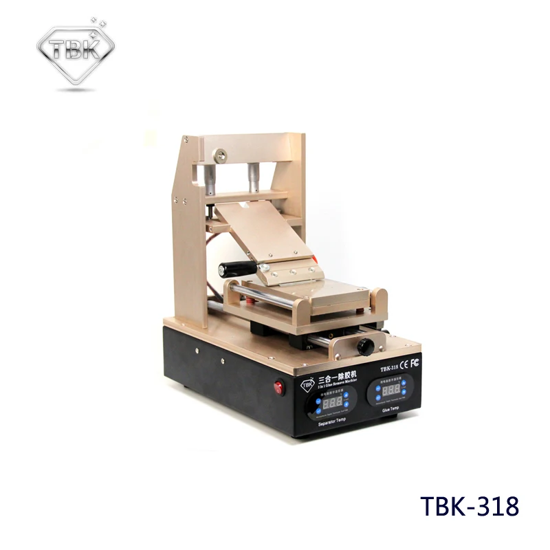 TBK-318 вакуумный ЖК-экран сепаратор + предварительный нагреватель OCA клей