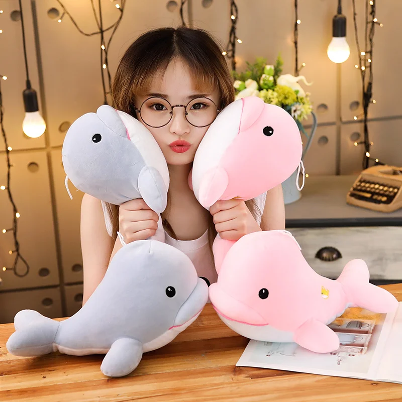 

1pc 30CM Cute Stuffed Down Cotton Dolphin Plush Toys Kawaii Animal Dolphin Dolls Plush Toy Children Baby Birthday Gifts