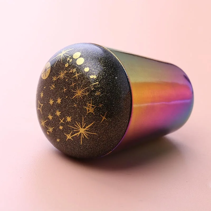 4 см Силиконовая головка для дизайна ногтей штамп с пластиковым скребком Galaxy силиконовый штамп для штамповки лака печати маникюра изображения пластины инструмент