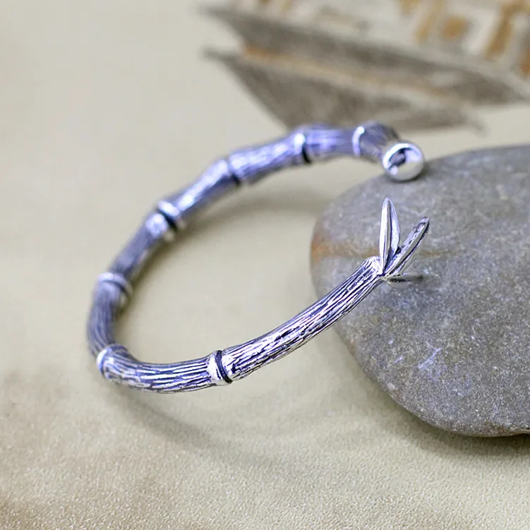 2018 Rushed Real Armbanden Voor Vrouwen Items S925 чистое украшение Ms Thai ручной работы бамбуковый