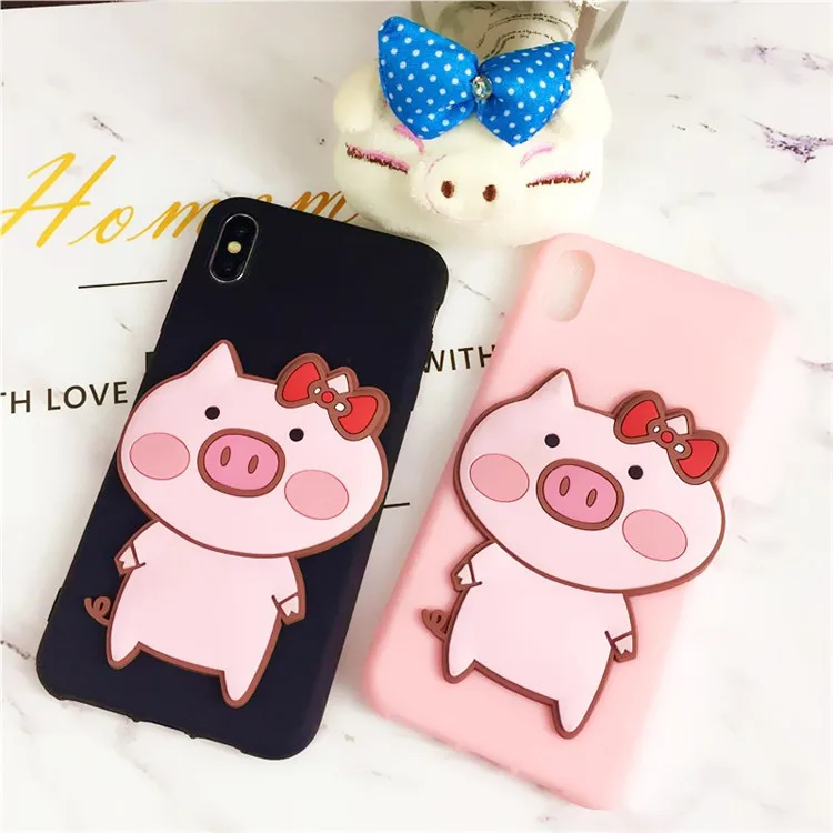 Милый чехол для телефона с рисунком поросенка для Xiaomi mi a1 A2 A3 5X6X8 Lite 9 SE CC9E 9T mi Play mi x 2S Max 3 F1 мягкий чехол из ТПУ с забавным носом