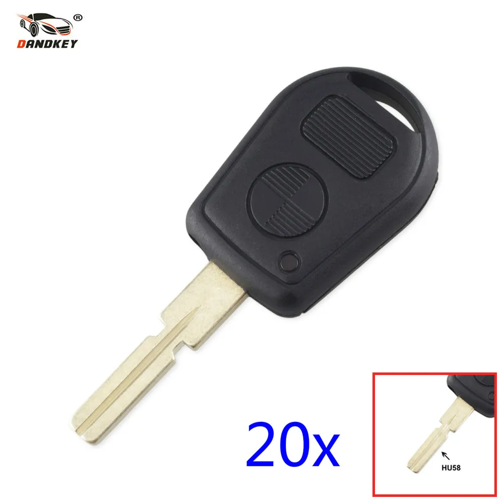 DANDKEY 20x дистанционный сменный автомобильный чехол для ключей BMW E38 E39 E36 Z3 Uncut HU58 Blanks