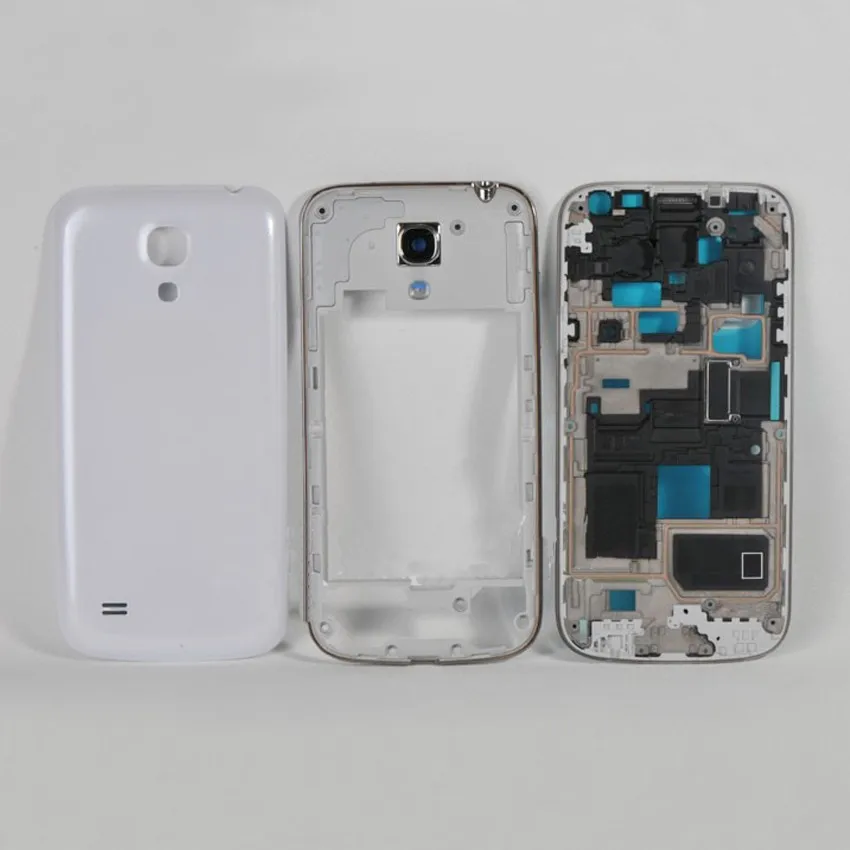 Полный корпус для samsung Galaxy S4 mini i9190 i9192 i9195 Передняя рамка+ средняя рамка+ крышка батареи запасные части для S4mini