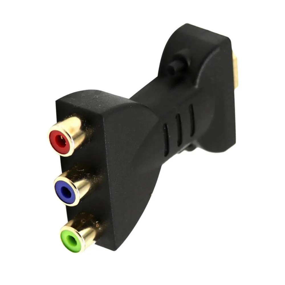 Позолоченный HDMI в 3 RGB RCA видео аудио адаптер AV компонентный конвертер для HDTV DVD