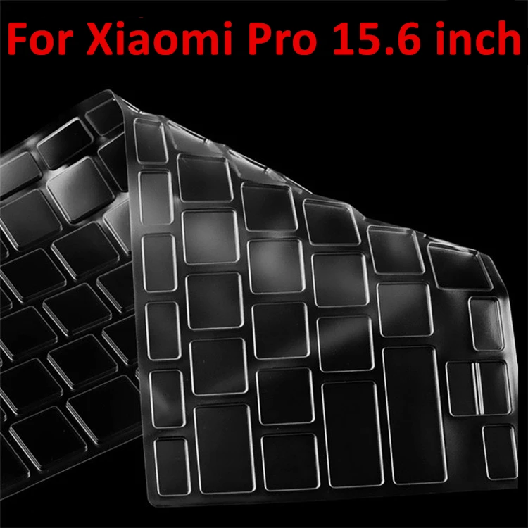 Clear pro 15.6 Русская/испанская силиконовая клавиатура, чехол для Xiaomi Mi, ноутбука Air 12,5 13,3 Pro 15,6, наклейка, защитная пленка - Цвет: Clear pro 15.6