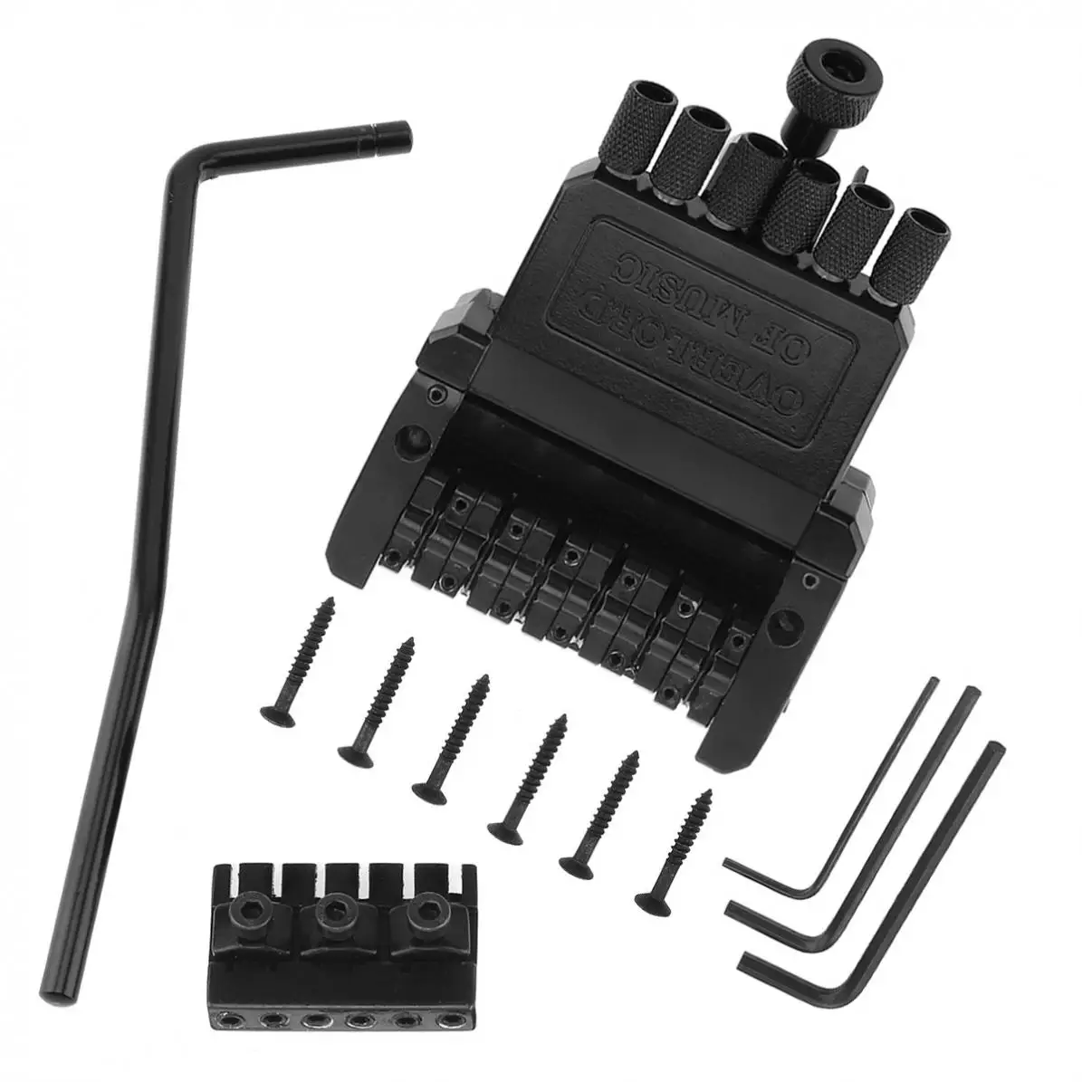 

Zinc Alloy 6 String Roller Saddle Tremolo Bridge Tailpiece for Headless Electric Guitar Parts